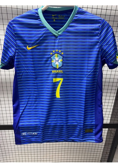 Brezilya Vini Jr. 7 Futbol Forması Mavi Çok Renkli