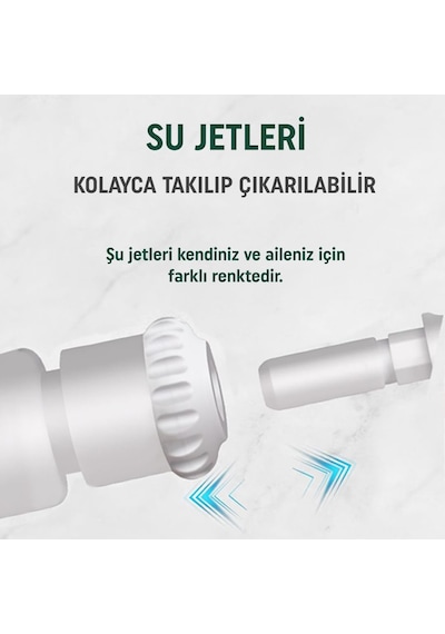 Ağız Duşu 2 Başlıklı Askılısız Musluk Aparatlı