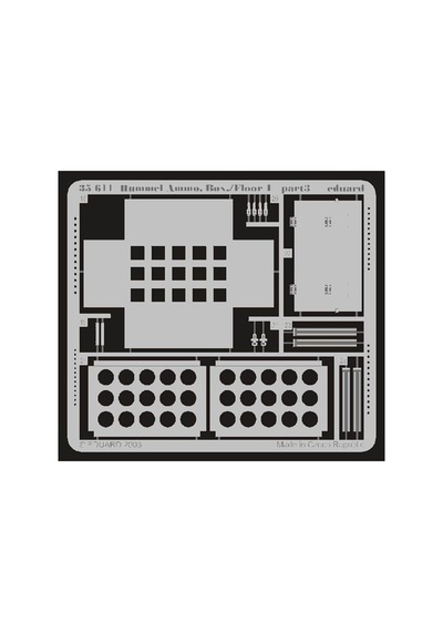 Eduard 35611 1/35 Ölçek, Hummel Ammo. Box/floor 1 For Dra