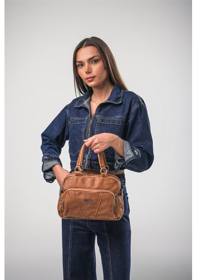 Ççs 18079 Kadın Çapraz Askılı El Çantası Camel