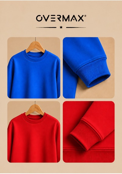 Overmax 2 Li Kapüşonsuz Sweatshirt Seti Çocuk Unisex - 3-12 Yaş Saks Mavi-kırmızı - 920169697 Saks Mavi-kırmızı Overmax 2 Li Kapüşonsuz Sweatshirt Seti Çocuk Unisex - 3-12 Yaş Saks Mavi-kırmızı - 920169697 Saks Mavi-kırmızı