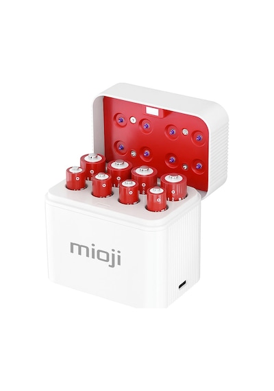 Mioji BT12 AA ve AAA 1.5V Pil Şarj Cihazı Beyaz