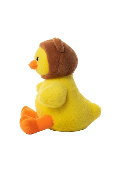 Sevimli Şapkalı Peluş Ördek 30 Cm Oyuncak Uyku Arkadaşım Sarı