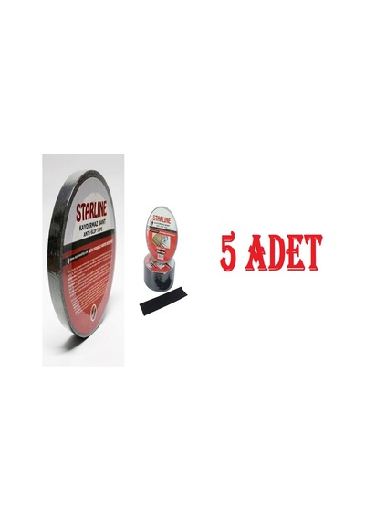 25 Mm x 15M Yüksek Tutuşlu Kaydırmaz Zemin Bantı X 5 Adet