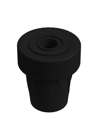 Cateksss Baston Lastiği Kanedyen Koltuk Değneği Lastiği 22 Mm Siyah - Yürüme Aparatı & Bastonlar - 55 Li Paket