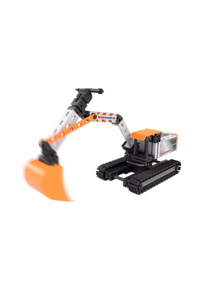 Fischertechnik Kazıcı İş Aracı Yapım Oyuncağı 125 Parça Hareketli Kol & Kürek Stem 7+
