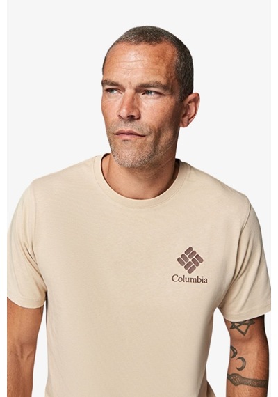 Columbia Cs0481 Csc M Stacked Gem Ss Erkek T-shirt-33124 Sarı