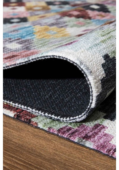 Valencıa-1502 Kaymaz Taban Dekoratif Modern Yıkanabilir Kolay Temizlenen Salon Balkon Mutfak Halısı Kilim Yolluk