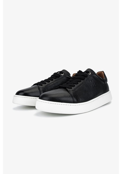 Valmenti Erkek Hakiki Deri Siyah Sneakers & Spor Ayakkabı 04 4401 Erk Ayk Y26 Sıyah