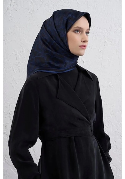 Armine Sura İpek Eşarp -2025/2026 -9408d Lacivert