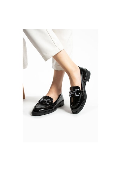 Jane Kadın Loafer Makosen Casual Toka Detay Günlük Ayakkabı SIYAH RUGAN