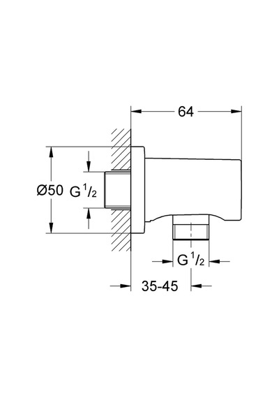 Grohe 27057gl0 Bağlantı Parçası Mat Altın