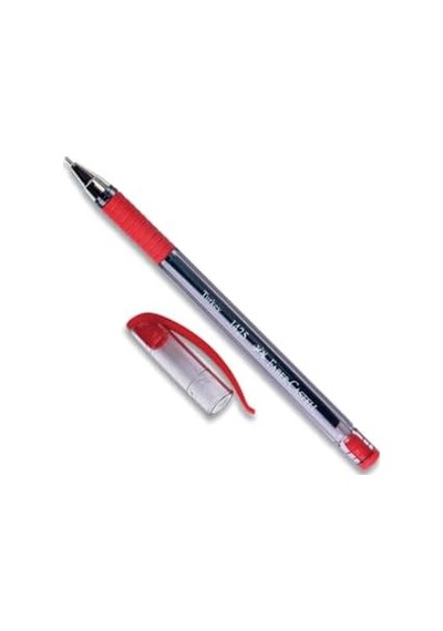 İğne Uç Tükenmez Kalem Seti, 10 Lu, Kırmızı, 0.7 Mm, Rahat Yazım, Ergonomik Tutuş -