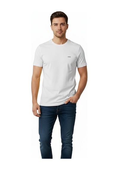 Vigoss Erkek O Yaka Basıc T-shırt 3124-03370 Beyaz