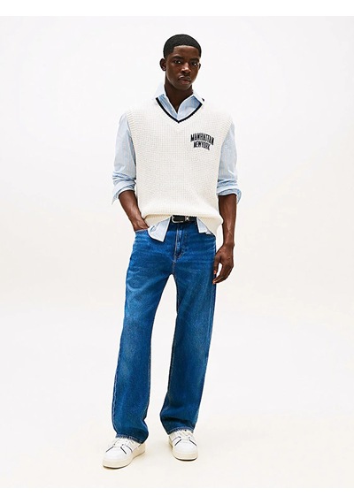 Tommy Hilfiger Otıs Regular Str Bı0152 Co Erkek Mavi Denim Pantolon - Dm0dm21021 Mavi