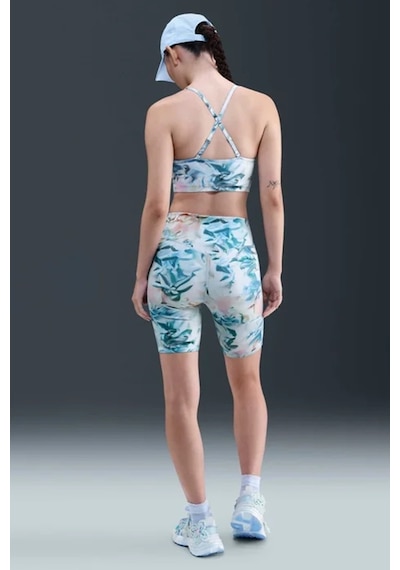 Nike Universa Women's Artist Collection High-waisted 20.5cm Biker Shorts Yüksek Bel Spor Şort Tayt Yeşil