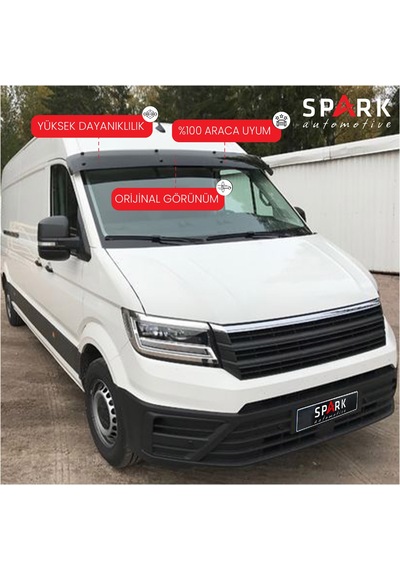 Volkswagen Crafter 2018- Yılı Ve Sonrası Uyumlu Ön Cam Güneşliği Siyah