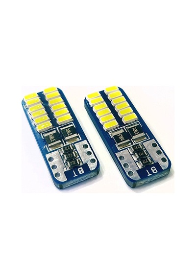 T10 Led 24 Ledli Mini Yassı Park Plaka İç Aydınlatma Beyaz 2 Adet T10 Led 24 Ledli Mini Yassı Park Plaka İç Aydınlatma Beyaz 2 Adet