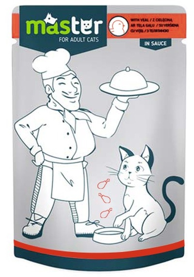 Master - 490 - Kümes Hayvanlı Pouch Kedi Maması Jöle - Muratech - 80 Gr