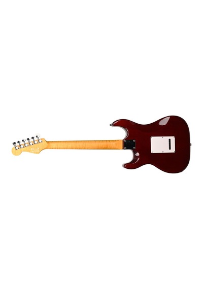 Guson Superstrat Hss Elektro Gitar Quilted Mavi