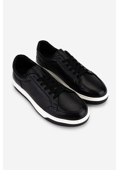 Valmenti Erkek Hakiki Deri Siyah Floter Sneakers & Spor Ayakkabı 1212 2506 Erk Ayk Y26 Sıyah Fltr