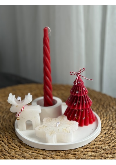 Kübra Design Candles Yılbaşı Özel Seri Mum Seti
