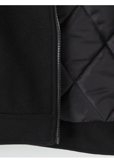 Lcw Vision Siyah Regular Fit Pelüş Gömlek Yaka Erkek Mont