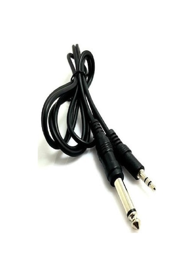Bilgisayar Amfi Arasi Ses Aktarim Kablosu 3.5Mm + 6.3 Mm Amfi Ses