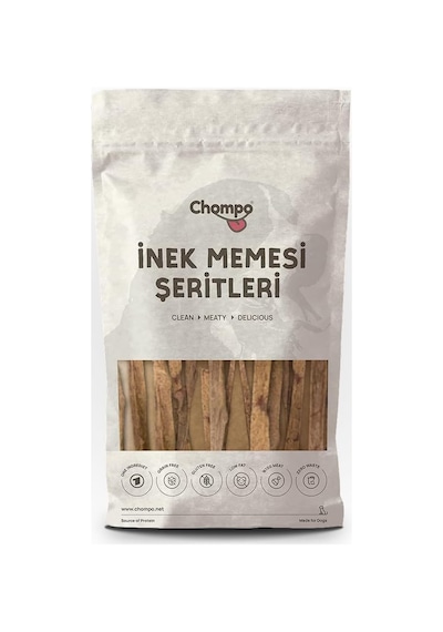 Chompo İnek Memesi Çubukları 100% Doğal Katkısız Köpek Ödül Maması 100 Gr / Tek İçerik