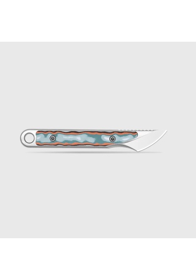 Kizer Cannoli Kizer Fixed Blade Vortex Pattern Micarta Aus-10 Kizerv 1089a1 Kamp Bıçağı Kum