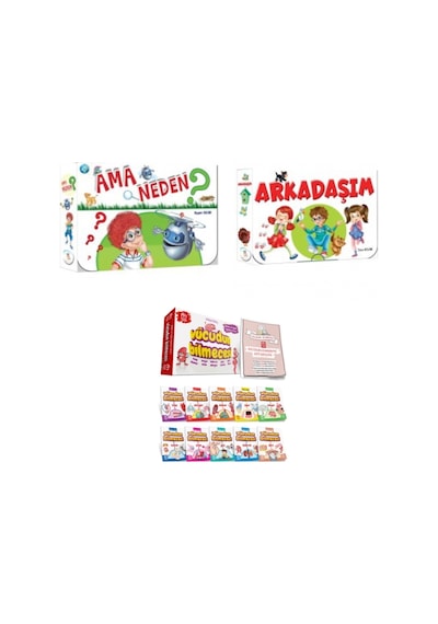2.sınıf 5 Renk Yayınevi Ama Neden + Arkadaşım Hikaye + Model Yayınları Vücudun Bilmecesi