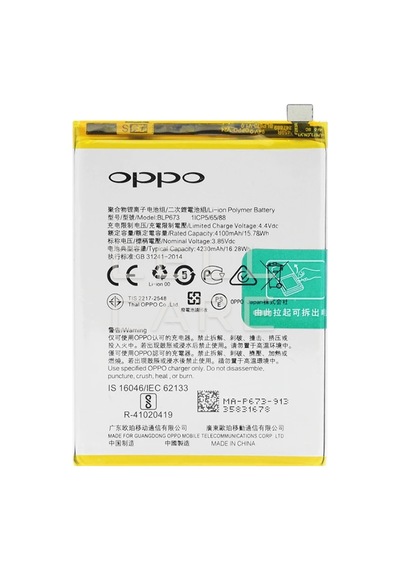Oppo A5 Batarya Pil - BLP-673 - 4230 mAh - Yeni Tarihli