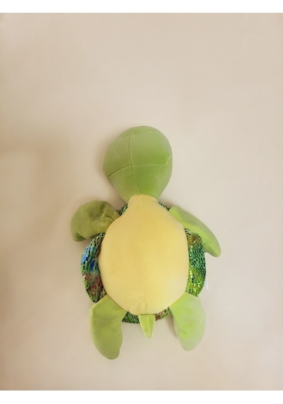 Peluş Kaplumbağa Parlak Kumaş-25 Cm Yeşil