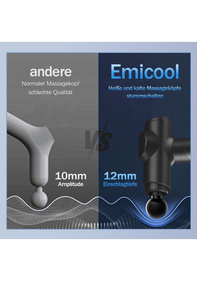 Isı Ve Soğuk Terapili Emicool Masaj Tabancası, 5 Ataşmanlı Ve 5 Yoğunluk Seviyeli 0,78 Kg Sessiz Masaj Tabancası, 12 Mm Genlik Ve 45 Lbs Ayakta Kuvvet - Profesyonel Derin Doku Masajı Isı Ve Soğuk Terapili Emicool Masaj Tabancası, 5 Ataşmanlı Ve 5 Yoğunluk Seviyeli 0,78 Kg Sessiz Masaj Tabancası, 12 Mm Genlik Ve 45 Lbs Ayakta Kuvvet - Profesyonel Derin Doku Masajı