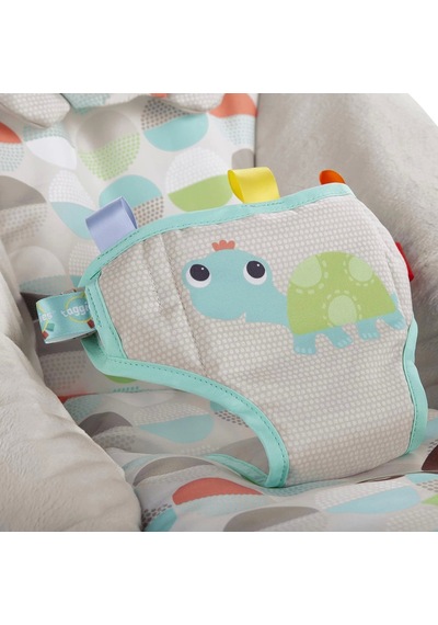 Bright Starts Ana Kucağı Yatıştırıcı Titreşimler Bebek Koltuğu, Çıkarılabilir Oyuncak Barı, 0-6 Ay, 9 Kg'a Kadar Mutlu Safari