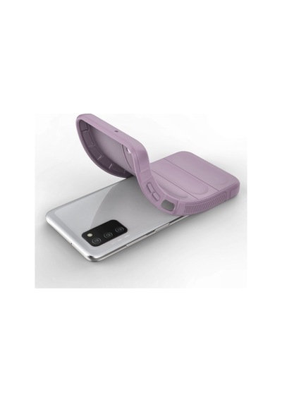 Samsung Galaxy  Uyumlu,  A03s Kılıf Optimum Silikon - Mor