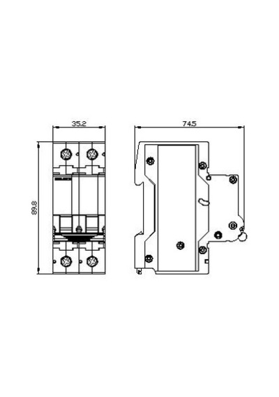 Siemens 5sl3232-7ya Eko Seri Otomatik Sigorta 4,5ka, 2 Faz, C Tipi, 2x32 Amper