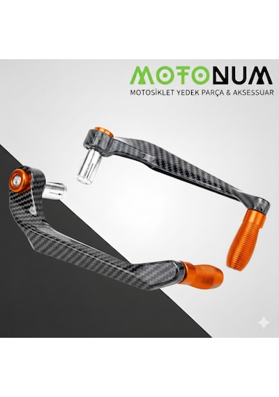 Ktm Duke 390 Manet Koruma Karbon Desenli-turuncu Dekorlu-mkm22949