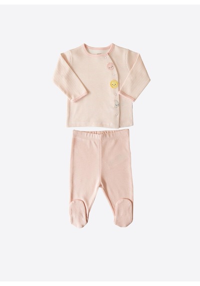 Kitikate Organik New Dreams Line Planet 2'li Takım Pembe Pembe