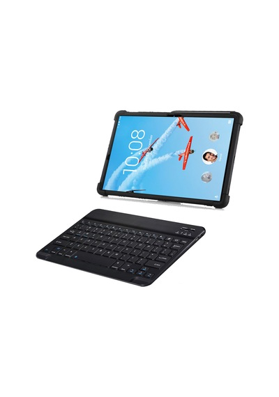 Lenovo Uyumlu Tab 4 E8 TB-8304F 2in1 Standlı Silikon Kılıf+Klavye AL8107