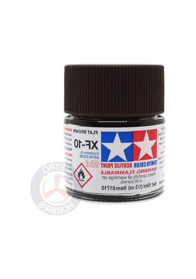 10 Ml Flat Brown Mat Akrilik Boya, Sanat Çalışmaları İçin Uygun 0,15 L