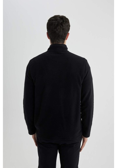 Defacto Regular Fıt Yarım Fermuarlı Sweatshirt B7846axnsbk81 Siyah-bk81