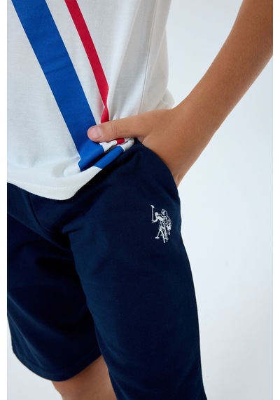 U.s. Polo Assn. Erkek Çocuk Beyaz Bermuda Takım Beyaz