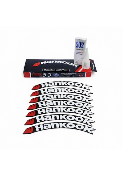 Lastik Yanak Yazısı Hankook Tk Siyah - Beyaz - Kırmızı