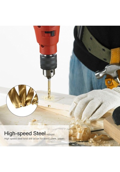 Merttools Hss Titanyum Kaplama 4 Mm Matkap Ucu Seti 10 Adet