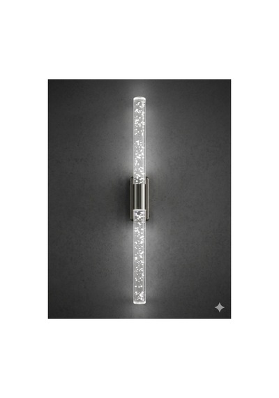 Bubblelight Large 51 Cm Modern Tasarım Led Aplik - Duvar Lambası - Antrasit Gri - Pilli - Beyaz Led Antrasit Pilli