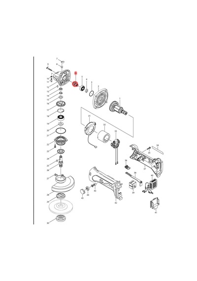 Makita DGA452RMJ Dişli Ürün Kodu 227501-5