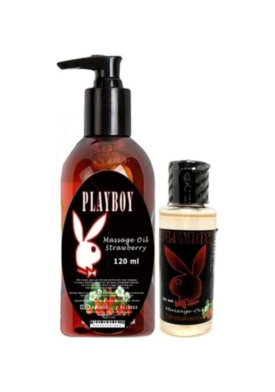 Süper Playboy Aromaterapi Çilek Massage Oil 120 Ml Çilek Aromalı Massage Vücut Masaj Yağı 50 Ml