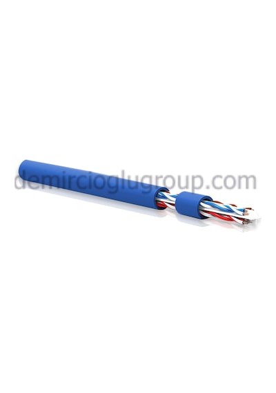Qport 305 Metre Utp 23Awg 0 57Mm Mavi Network Ağ Kablosu