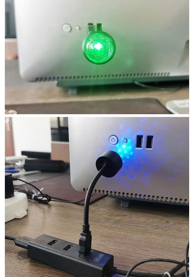 Usb Sese Duyarlı 8 Modlu Rgb Led Atmosfer Işığı Esnek Gövde Çok Renkli